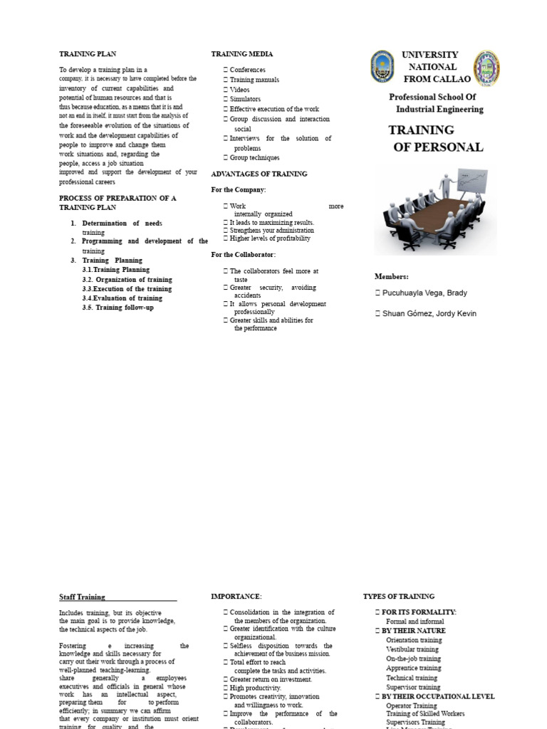 Comprehensive Training Plan Guide | PDF | Economies | Business