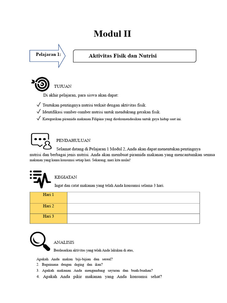 Pe 1 Modul 2 | PDF