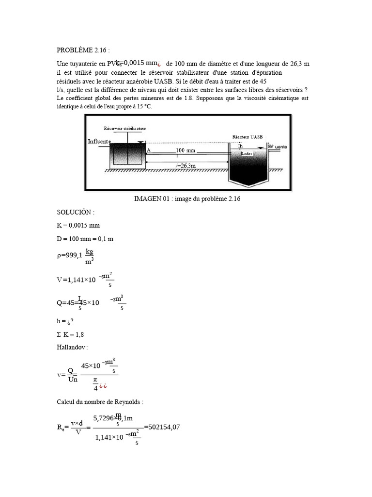 Calcul des pertes de charge en tuyauterie PVC PDF Mécanique des — free download