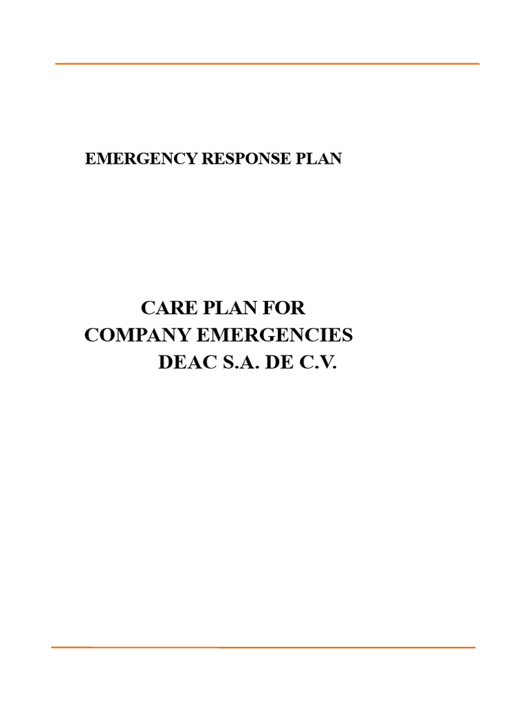 Emergency Response Plan for Methane Risks | PDF | Emergency Management ...