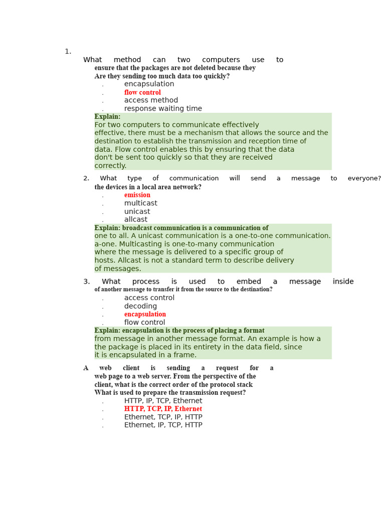 Computer Networking Protocols Explained | PDF | Computer Network ...