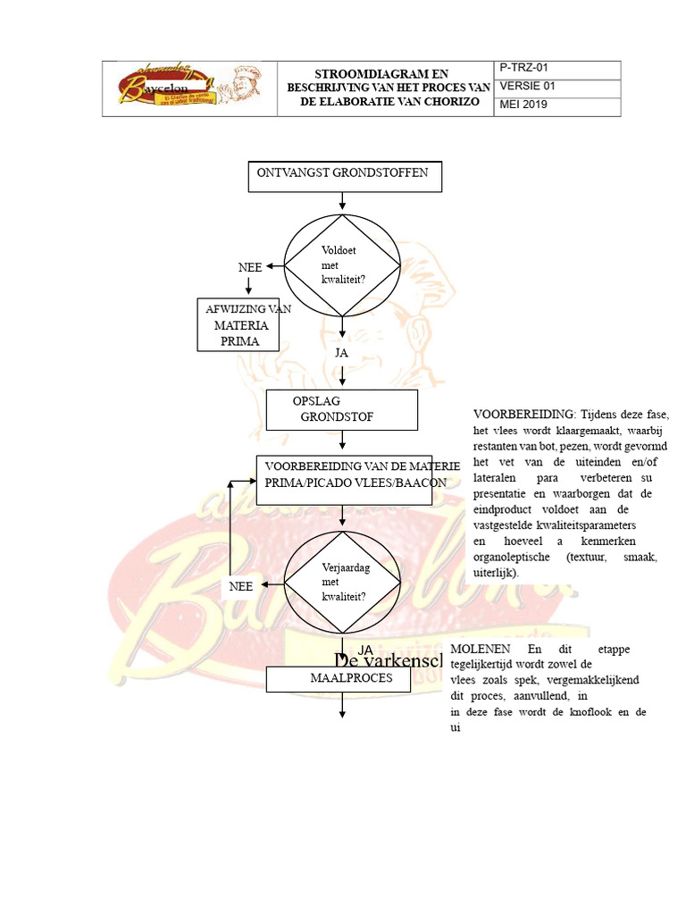 Stroomschema Proces Beschrijving | PDF