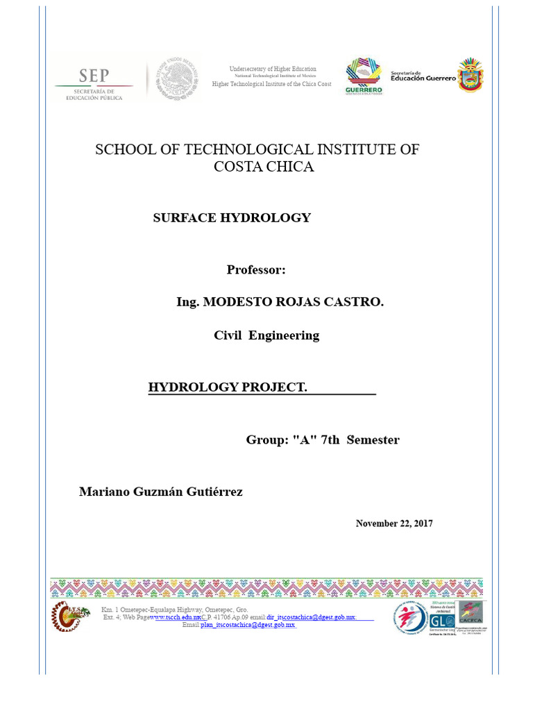 Hydrology Study in Cañadas de Obregón | PDF | Drainage Basin | Hydrology