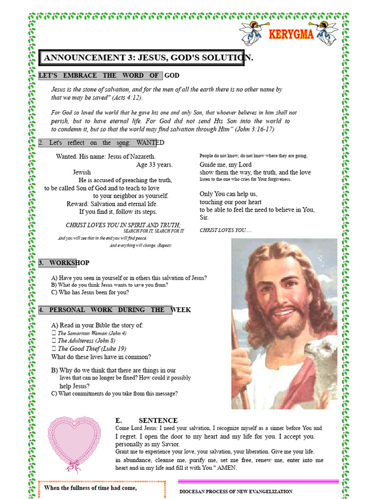 Jesus, Solution of God. | PDF | Jesus | Eternal Life (Christianity)