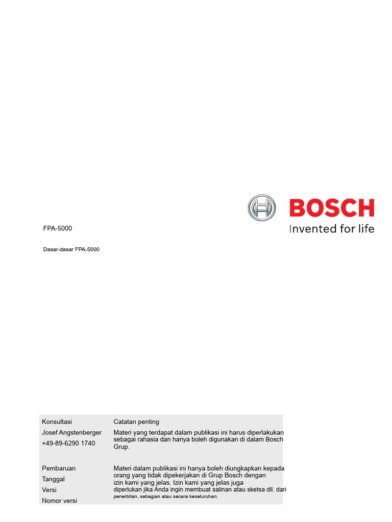 Fpa 5000 - Rps Dasar | PDF