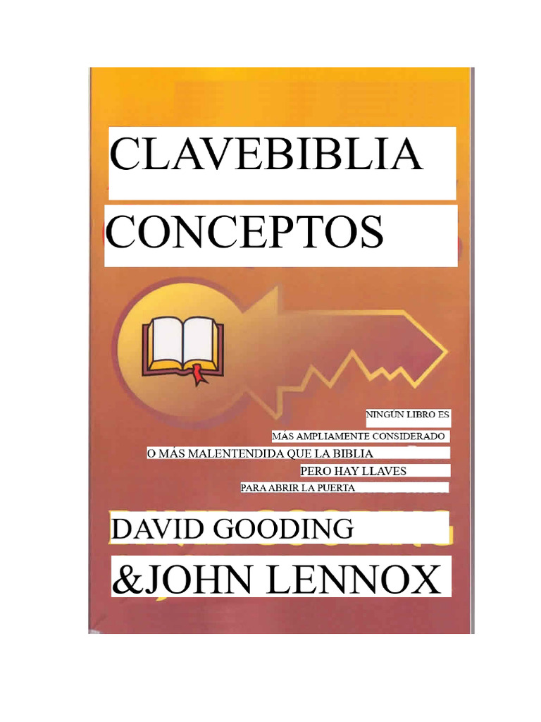 Conceptos Clave de La Biblia Por David Gooding | PDF | Pecado | Dios