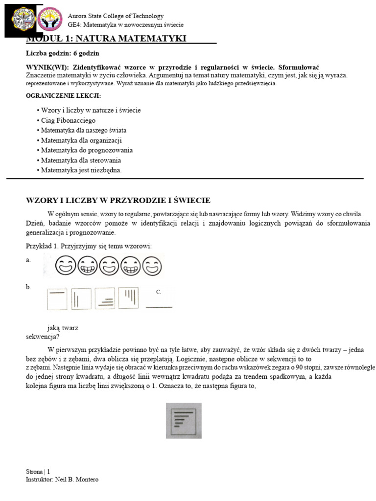 MMW Module1 | PDF