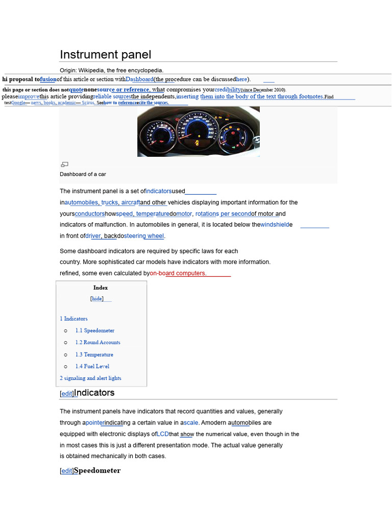 Car Instrument Panel Indicators Guide | PDF | Four Wheel Drive | Seat Belt