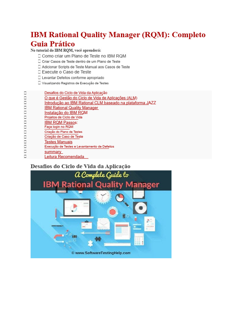 Guia Prático do IBM Rational Quality Manager | PDF | Linguagem de ...