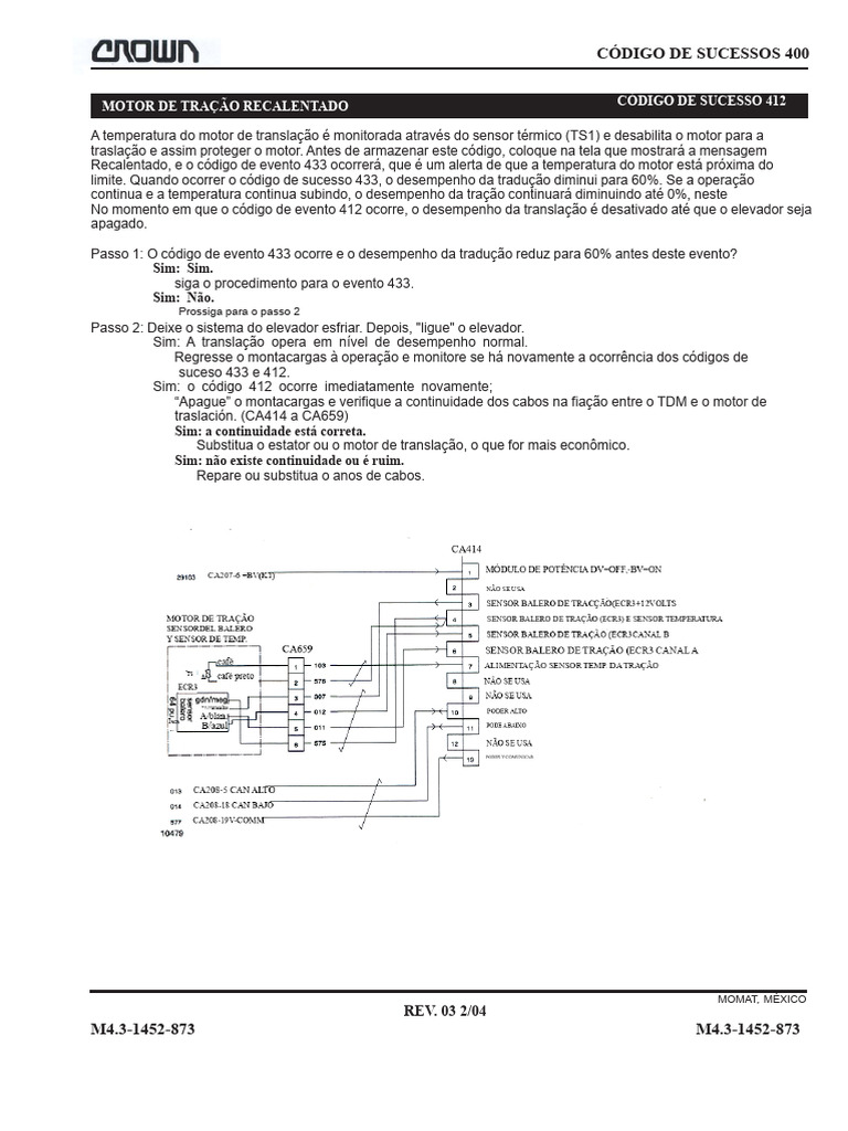 Coroa Manual | PDF | Rede elétrica | Motores
