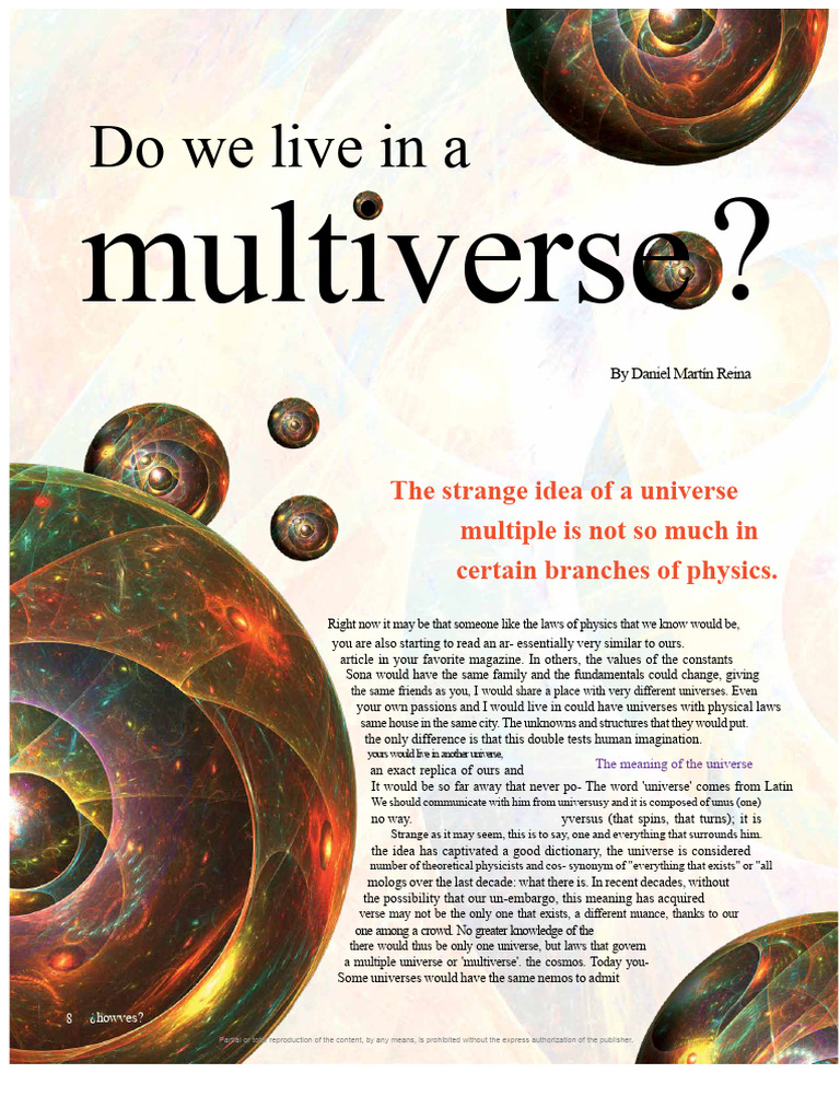 Understanding the Multiverse Concept | PDF | Universe | Multiverse