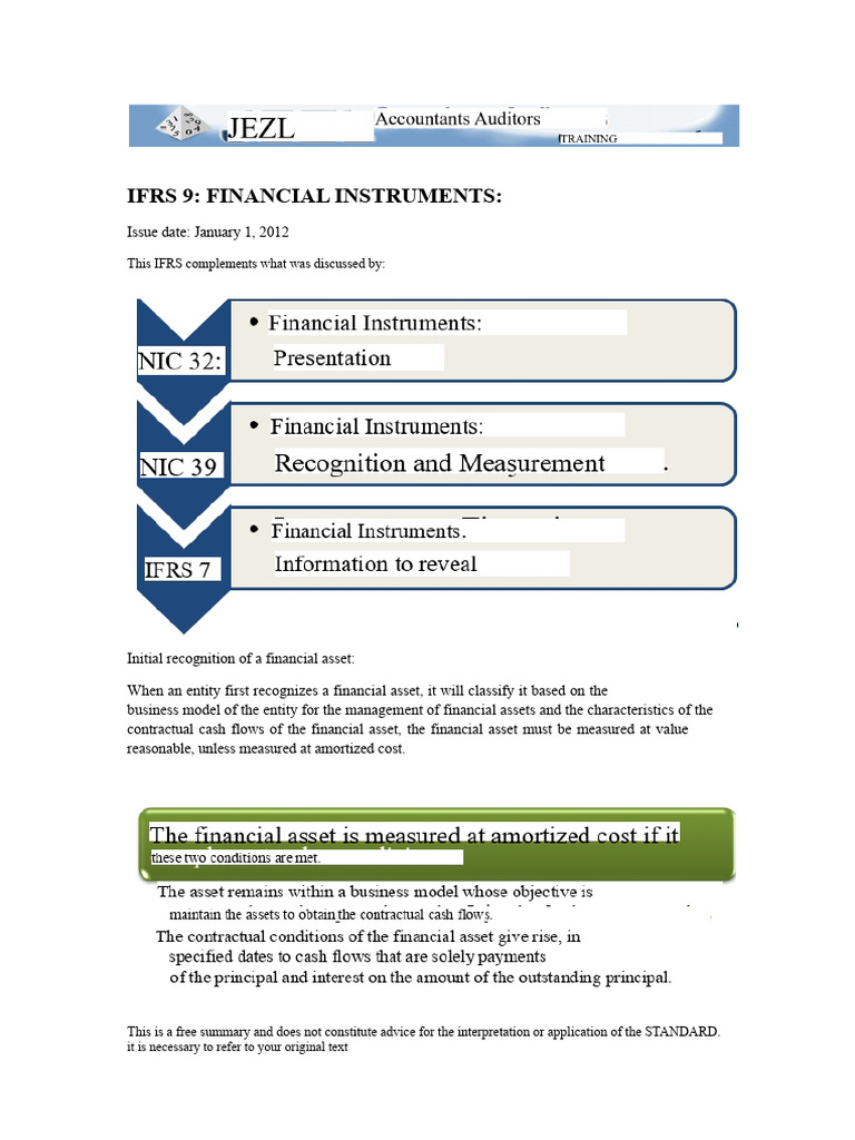 IFRS 9 Summary | PDF