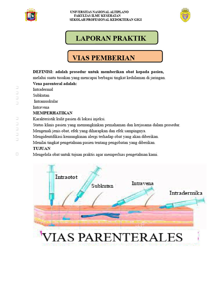 Prosedur Pemberian Obat Injeksi Medis | PDF