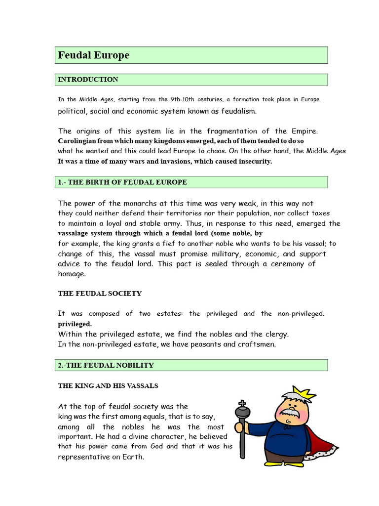 Summary Theme 2 | PDF | Feudalism | Nobility