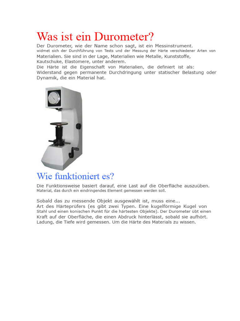 Was Ist Ein Durometer | PDF