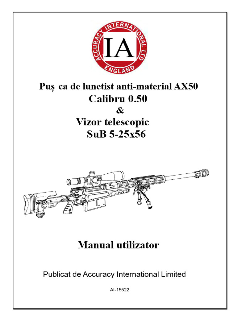 Ai 15522 01 Manual de Utilizare, Ax50 PDF | PDF