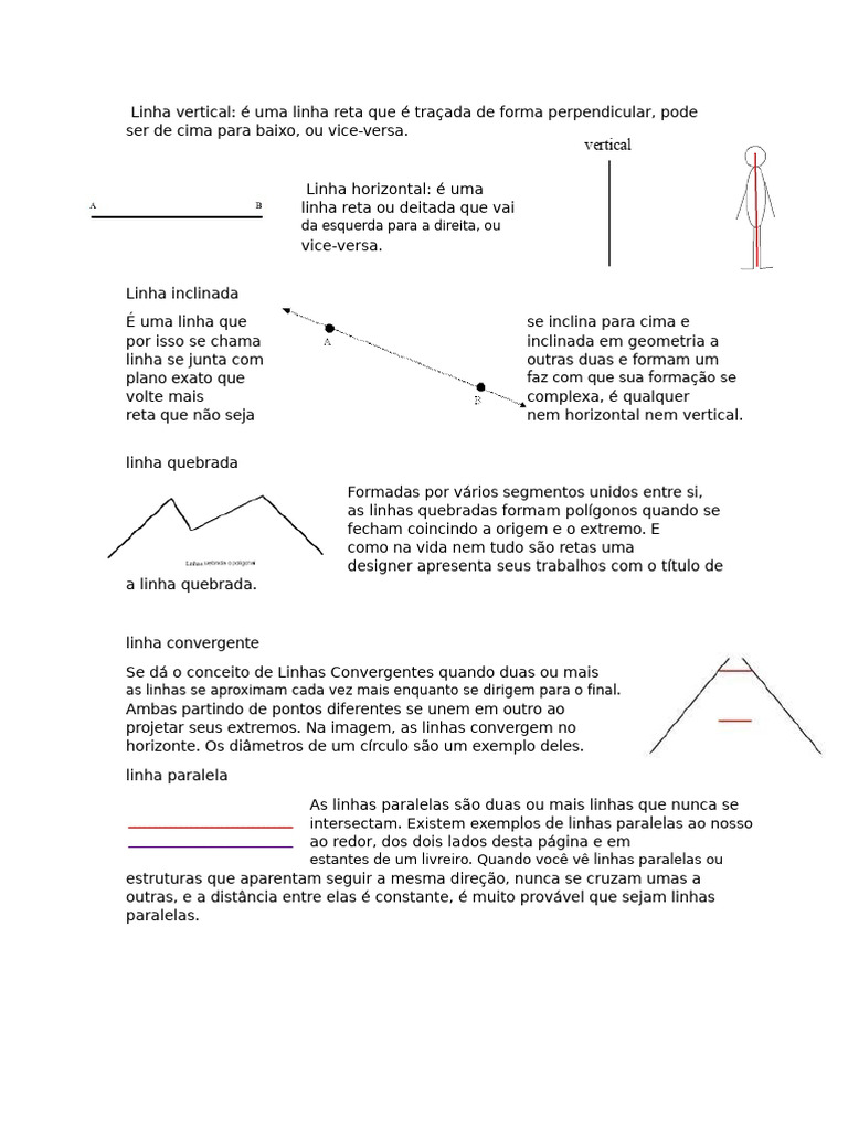 Tipos de Linha | PDF | Linha (Geometria) | Geometria