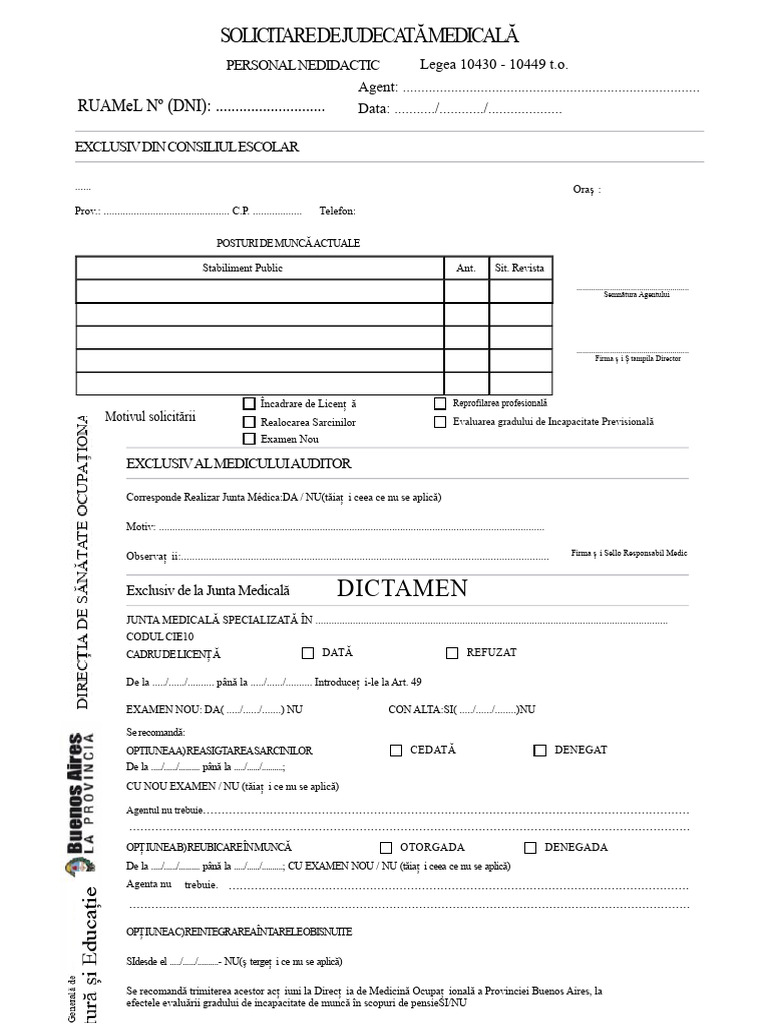 Formular de Întâlnire Medicală Și Asistent | PDF