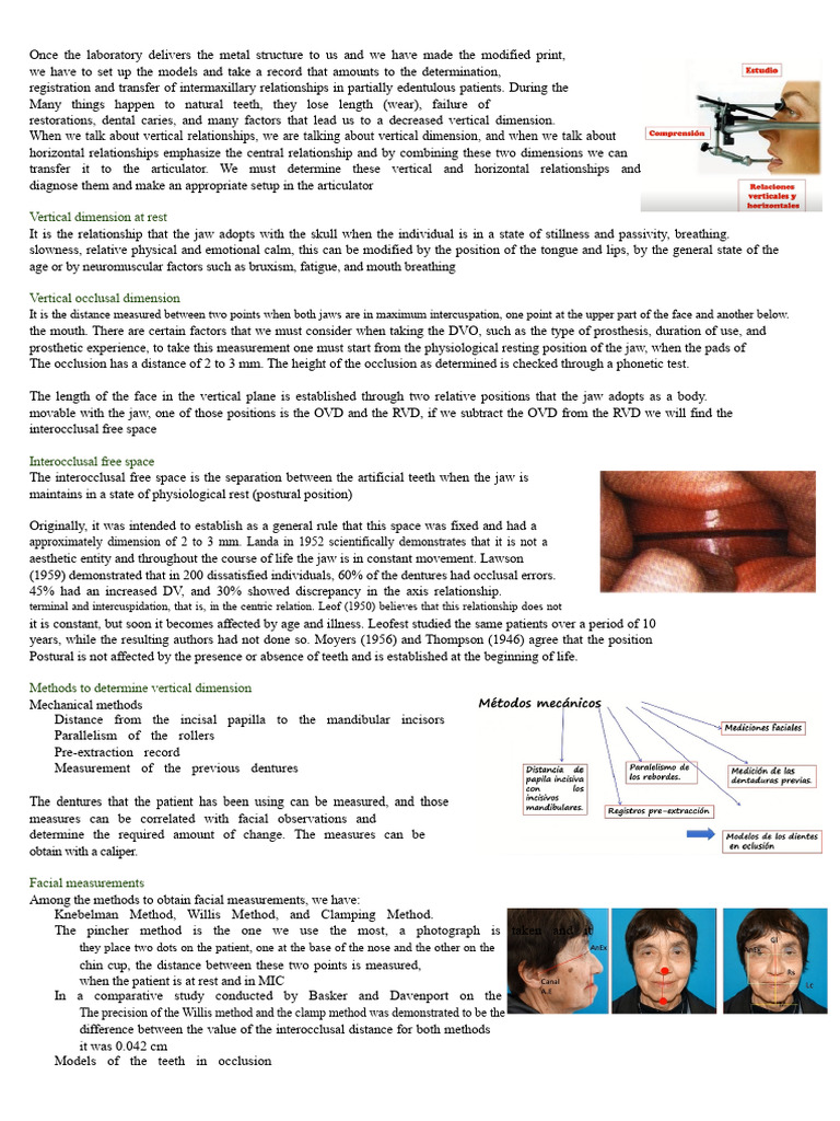 Intermaxillary Relations in RPD - Removable Partial Prosthesis | PDF ...