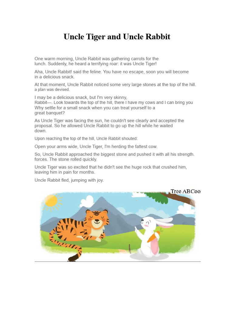 Uncle Tiger and Uncle Rabbit | PDF