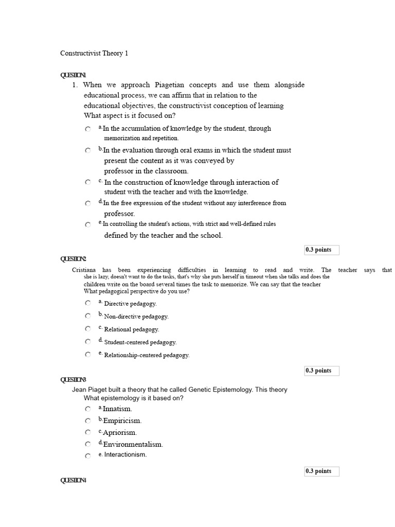 Understanding Constructivist Theory in Education | PDF | Constructivism ...