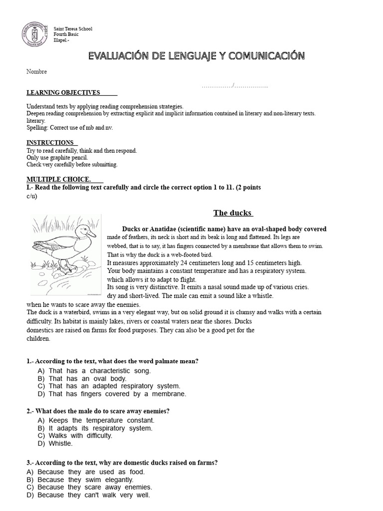 test-fourth-reading-comprehension-pdf-reading-comprehension