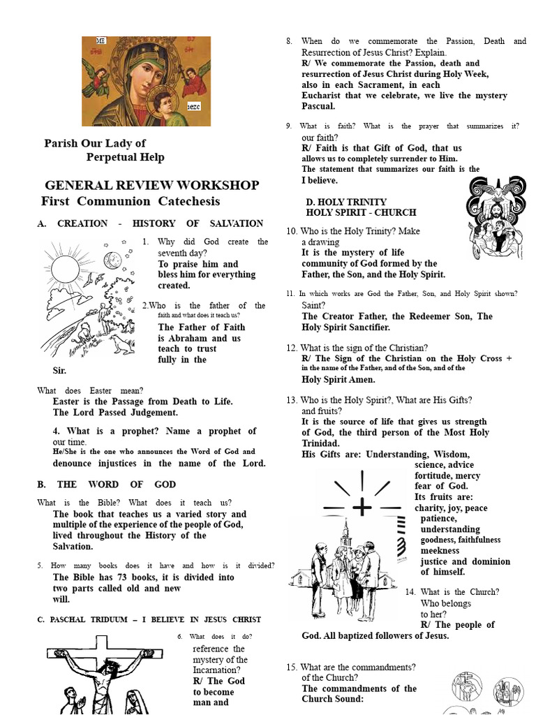 General Review Catechesis | PDF | Eucharist | Sacraments