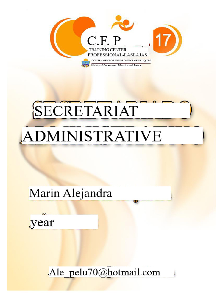 Administrative Secretary Course Overview | PDF | Communication ...