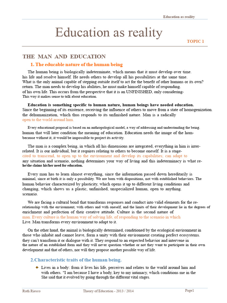 Theory of Education - Ruth R. | PDF | Knowledge | Procedural Knowledge