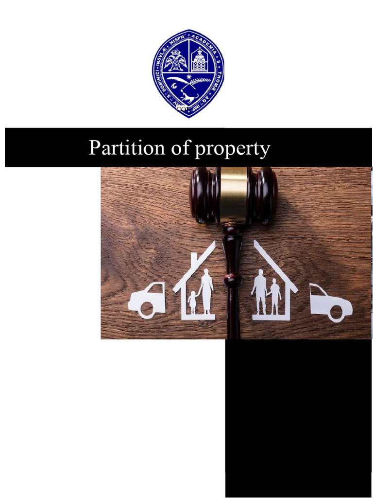 Understanding Property Partition Process | PDF | Real Property | Divorce