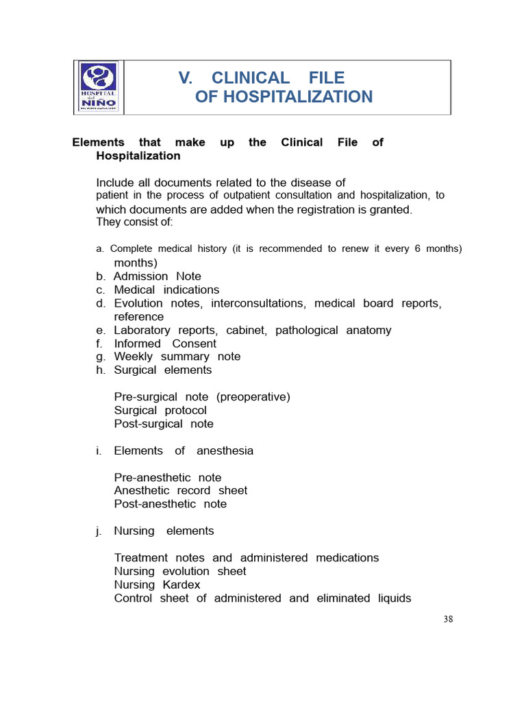 Hospitalization V.E.C. | PDF | Patient | Medical Diagnosis