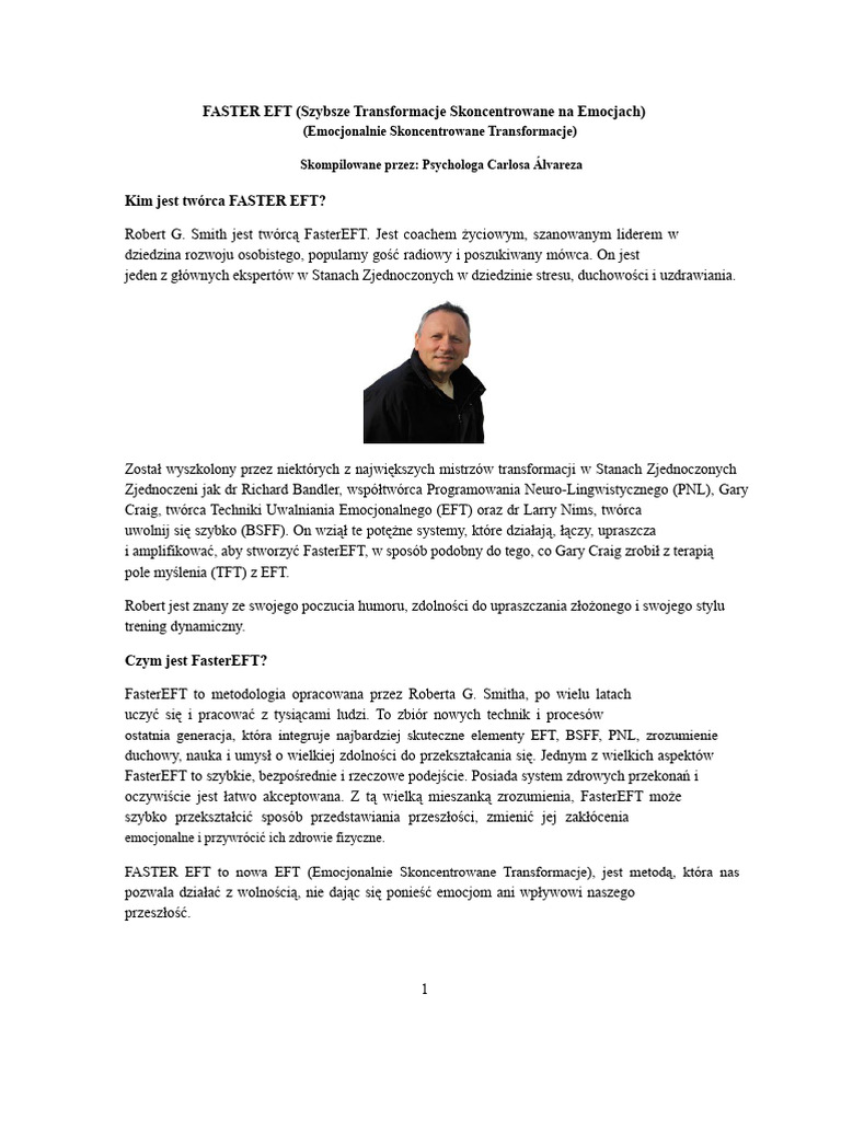 Carlos Alvarez Manual Faster EFT PDF | PDF