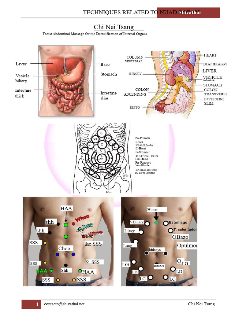 Chi Nei Tsang Massage Techniques | PDF | Abdomen | Breathing