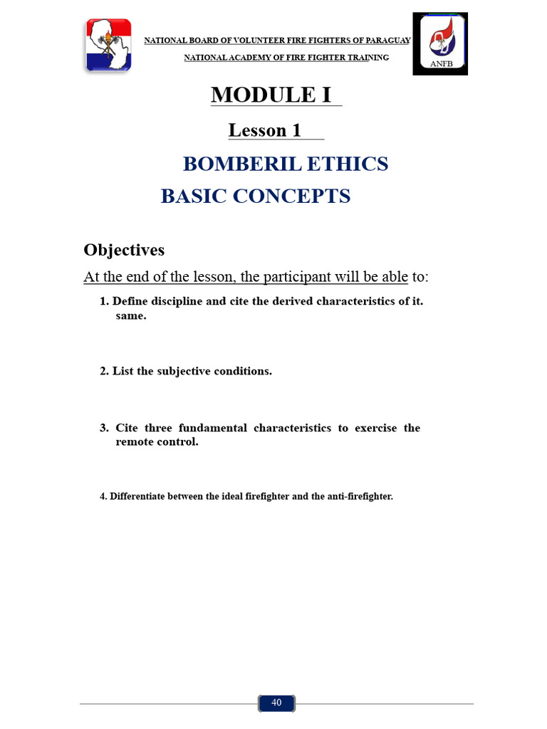 Firefighter Ethics and Discipline Guide | PDF | Firefighter | Courage