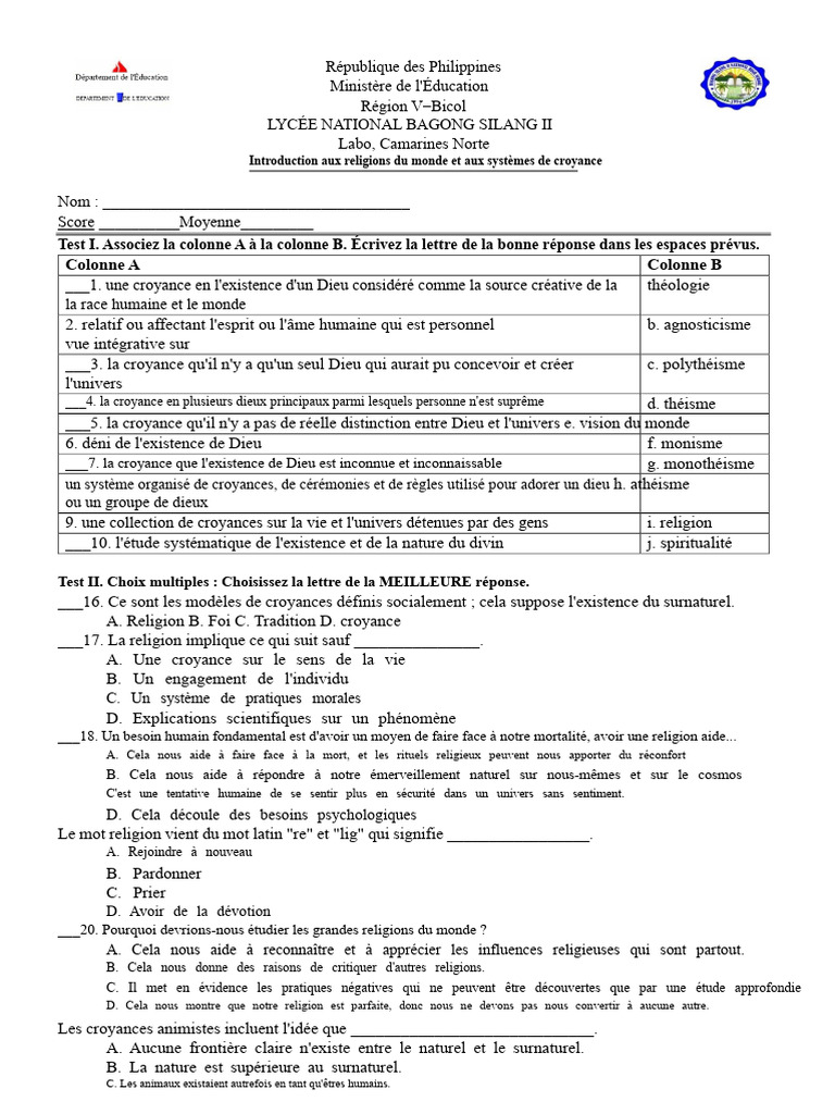 Introduction aux religions et croyances | PDF | Dieu | Torah