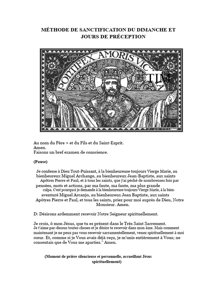 Sanctification du Dimanche et Prière | PDF | Marie, mère de Jésus | Prière