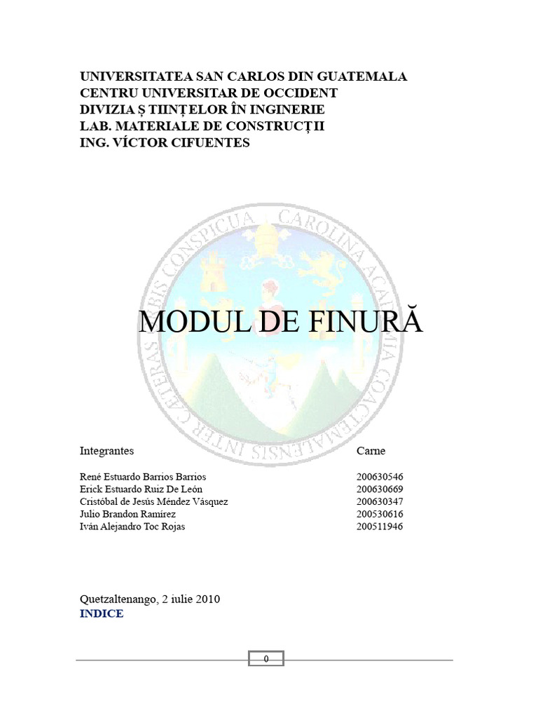 Modul de Finitate | PDF