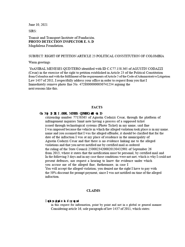 Right of Petition | PDF | Presumption Of Innocence | Burden Of Proof (Law)