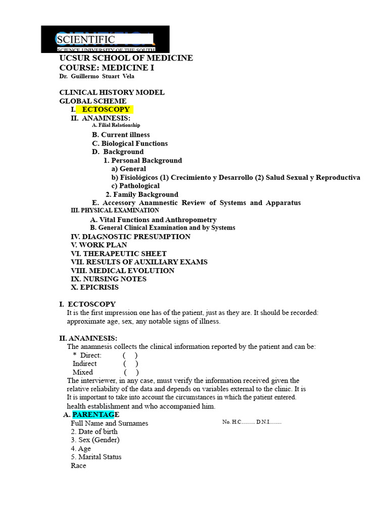 Clinical History Parts | PDF | Menstruation | Pregnancy