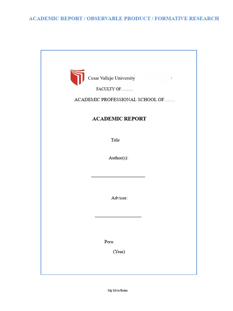 Academic Report Preparation Guide | PDF | Citation | Science