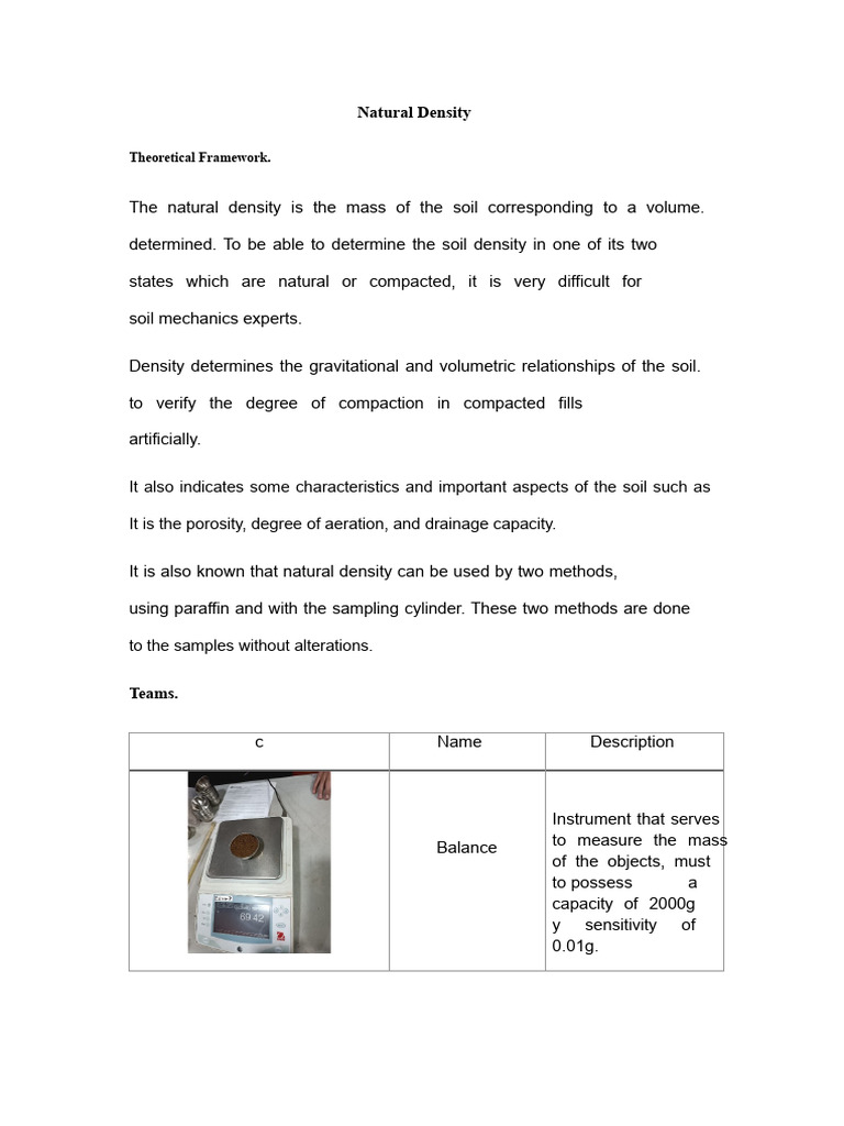 Natural Density | PDF | Density | Volume