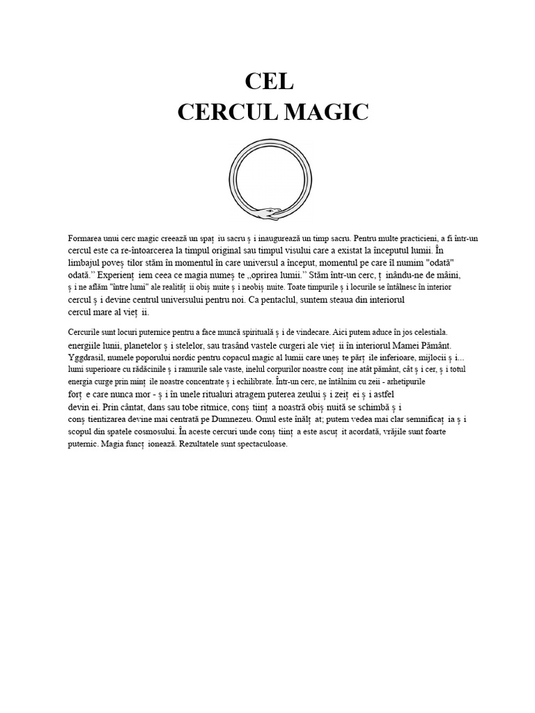 Cercul Magic | PDF
