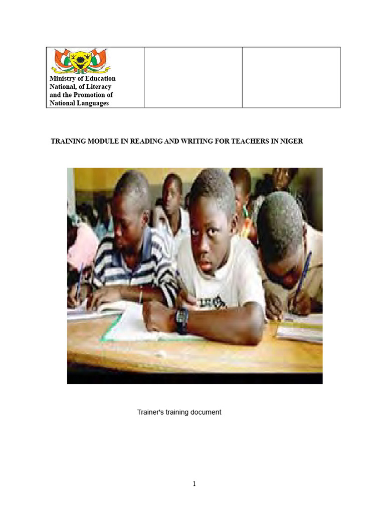 Teacher Training Module: Reading & Writing | PDF | Pedagogy | Learning