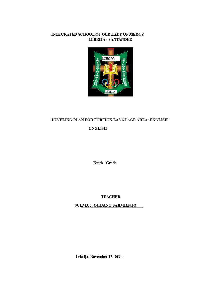 English Leveling Plan 9 | PDF | Vocabulary | English Language