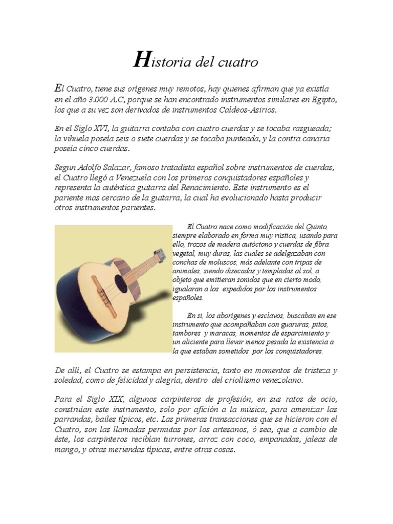 Cuatro | | Guitarras | Instrumentos musicales
