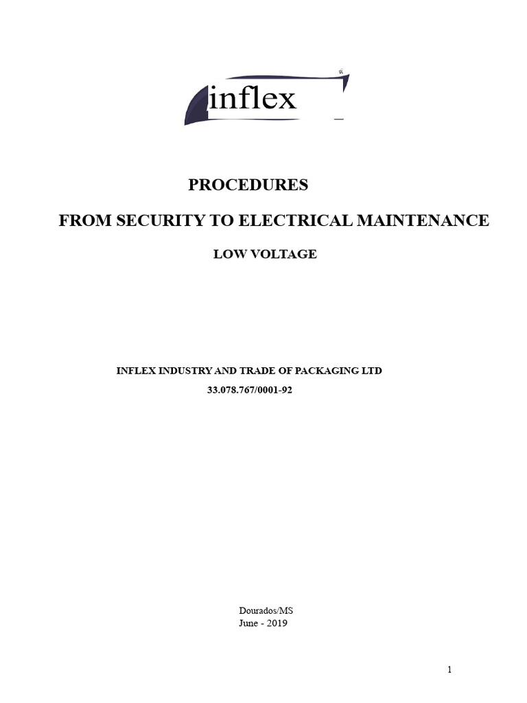 Electrical Maintenance Procedure | PDF | Personal Protective Equipment ...