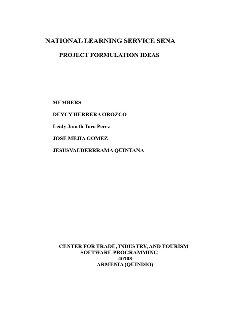 SENA Project Ideas | PDF | Learning | Cognition