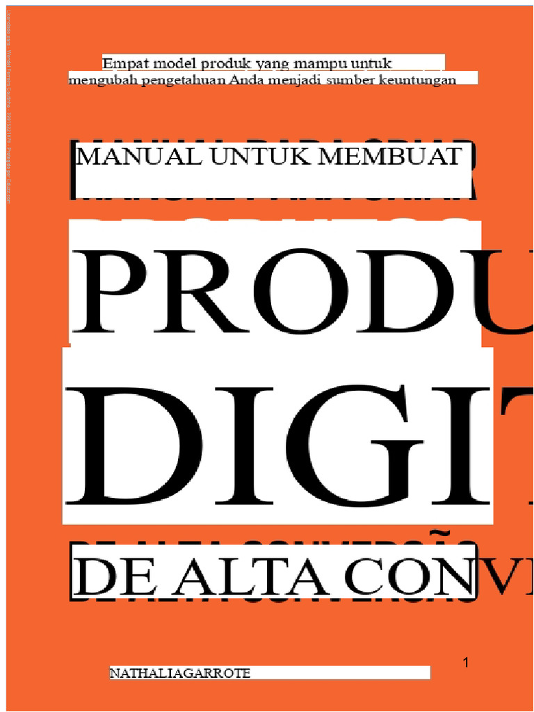 Model Produk Digital Menguntungkan | PDF