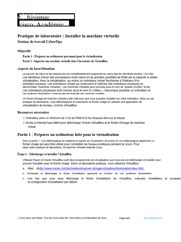 Installer une machine virtuelle avec VirtualBox | PDF | Machine ...