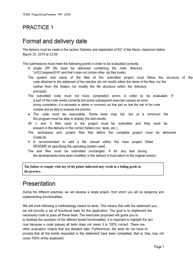 PR1 20182 Ib | PDF | Pointer (Computer Programming) | Computer Programming